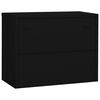 vidaXL Büroschrank Schwarz 90x40x70 cm Stahl