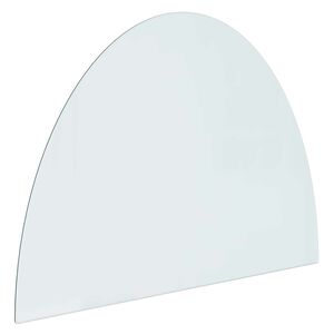 vidaXL Feuerstelle Glasplatte Transparent 800 x 600 mm Glas