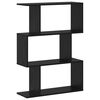 vidaXL B&uuml;cherregal Schwarz Eichen-Optik 70 x 24 x 97 cm Holzwerkstoff