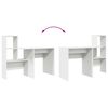 vidaXL Schreibtisch mit Regal Weiß 131,5 x 50 x 106,5 cm Holzwerkstoff