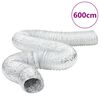 vidaXL L&uuml;ftungsschlauch Aluminium 6 m &Oslash;20 cm