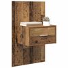 vidaXL Nachttisch 2 pcs Altholz 50 x 32,5 x 80cm Holzwerkstoff