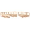 vidaXL 11-tlg. Garten-Lounge-Set Massivholz Kiefer