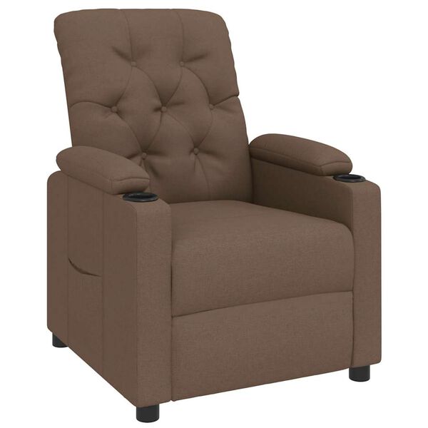 vidaXL Relaxsessel Braun Stoff