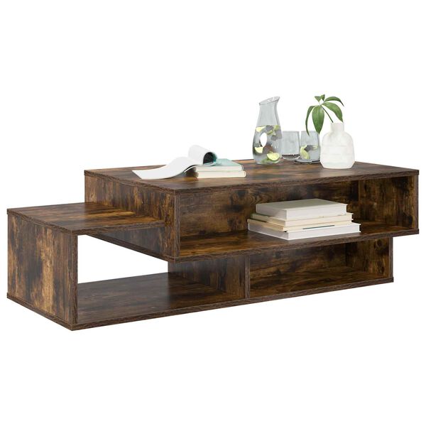 vidaXL Couchtisch Ger&auml;ucherte Eiche 105 x 50 x 32,5 cm Holzwerkstoff