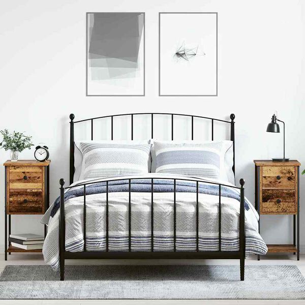 vidaXL Nachttisch 2 pcs Altholz 32 x 42 x 70 cm Holzwerkstoff