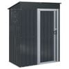 vidaXL Gartenh&uuml;tten Anthrazit 137 x 81 x 180 cm Metall