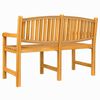 vidaXL Gartenbank 149,5x60x90 cm Massivholz Teak
