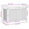 vidaXL Outdoor-Kissenbox 90x50x60,5 cm Massivholz Akazie