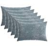 vidaXL Kissenbezug 6 stk. HEERLEN Himmelblau 30 x 50 cm Chenille-Stoff