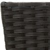 vidaXL Set f&uuml;r Outdoor 3 pcs Schwarz Metall