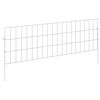 vidaXL Gartenzaun mit Pf&auml;hlen 48 pcs 95 x 30 cm Mesh Verzinkter Stahl