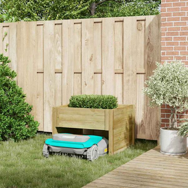 vidaXL Mähroboter-Garage Braun 73 x 67 x 56 cm