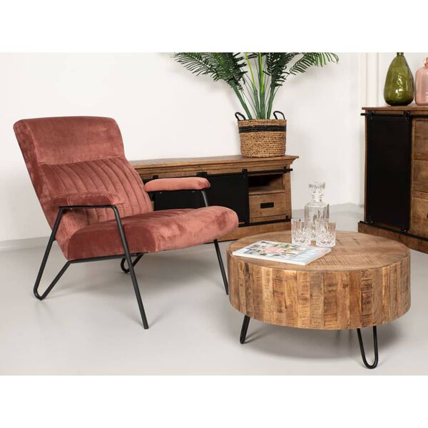 HSM Collection Couchtisch Melbourne 70x38 cm Rund