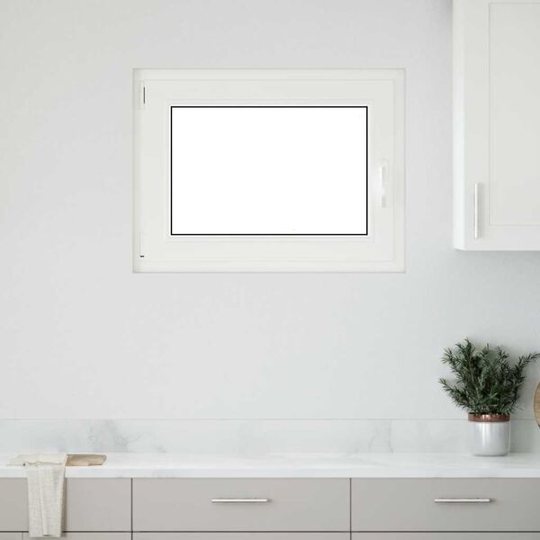 vidaXL Kellerfenster RISOR 90x60 cm Dreh Kipp DIN Links Anthrazit