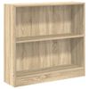 vidaXL B&uuml;cherregal Sonoma-Eiche 80x24x75 cm Holzwerkstoff