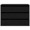 vidaXL Schubladenschrank Schwarz 80 x 41 x 58 cm Holzwerkstoff