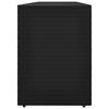 vidaXL Gartenschrank Schwarz 198 x 55,5 x 80 cm Poly Rattan