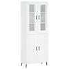 vidaXL Highboard Wei&szlig; 69,5x34x180 cm Holzwerkstoff