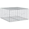 vidaXL Gabione mit Deckel 100x100x50 cm Verzinktes Eisen