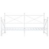vidaXL Tagesbett Ausziehbar ohne Matratze Wei&szlig; 100x190 cm Stahl