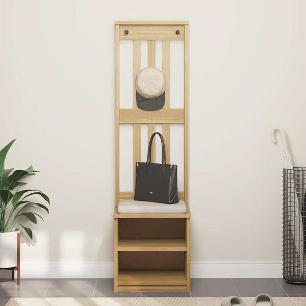 vidaXL Garderobenständer SANDNES 45x40x159,5 cm Massivholz Kiefer