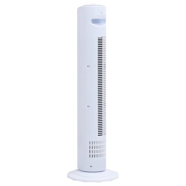 vidaXL Turmventilator &Phi;24x80 cm Wei&szlig;