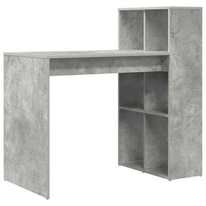 vidaXL Schreibtisch Beton Grau Holzwerkstoff 108 x 55 x 103.5 cm