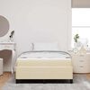 vidaXL Boxspringbett Creme 120 x 190 cm Stoff