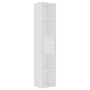 vidaXL B&uuml;cherregal Wei&szlig; 36x30x171 cm Holzwerkstoff