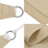 vidaXL Sonnensegel Oxford-Gewebe Quadratisch 3,6x3,6 m Beige