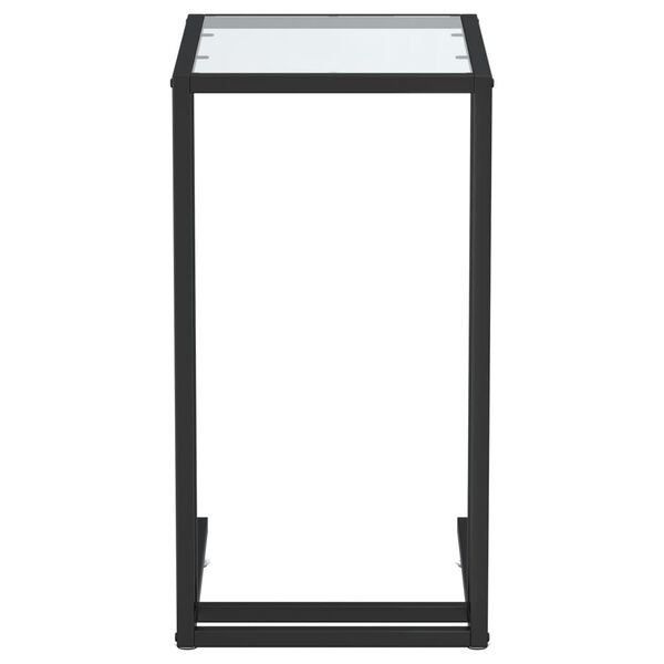 vidaXL Computer-Beistelltisch Transparent 50x35x65 cm Hartglas