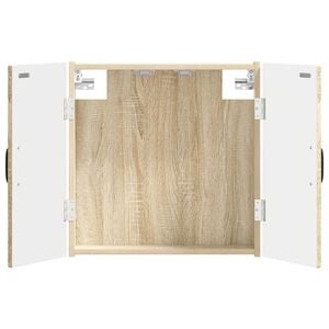 vidaXL Dartboard Schrank HAARLEM Sonoma-Eiche 52,5 x 10,5 x 53,5 cm