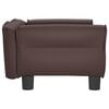 vidaXL Hundebett Braun 70x45x30 cm Kunstleder