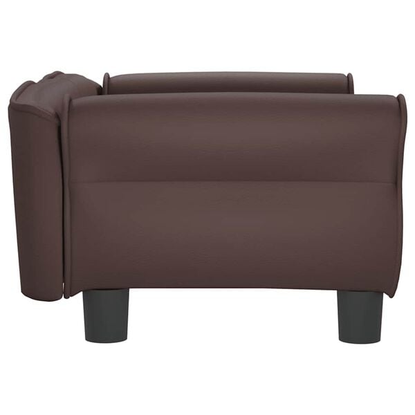 vidaXL Hundebett Braun 70x45x30 cm Kunstleder