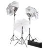 vidaXL Fotostudio-Set mit Lampen und Hintergrundsystem