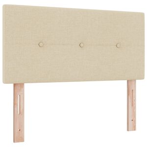 vidaXL Kopfteil mit Kopfteil Creme 80 cm Stoff