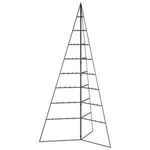 vidaXL Metall-Weihnachtsbaum f&uuml;r Dekorationen Schwarz 180 cm