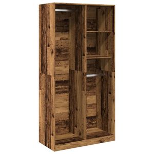 vidaXL Kleiderschrank Altholz-Optik 100x50x200 cm Holzwerkstoff