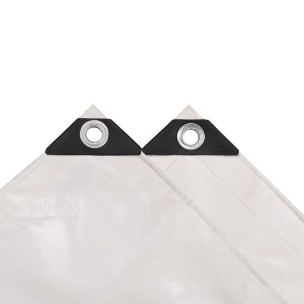 vidaXL Abdeckplane 650 g/m² 3x3 m Weiß