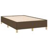 vidaXL Boxspringbett mit Matratze & LED Dunkelbraun 120x190 cm Stoff