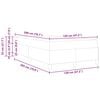 vidaXL Bettrahmen mit Matratze Grau 120 x 200 cm Stoff