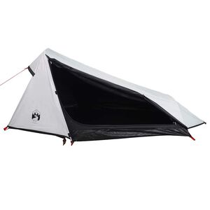 vidaXL Tunnel-Campingzelt 1 Person Wei&szlig; Verdunkelt Wasserdicht
