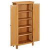 vidaXL Schrank 50x22x110 cm Massivholz Eiche