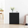 vidaXL Sideboard Schwarz Eichen-Optik 60 x 30 x 70 cm Holzwerkstoff