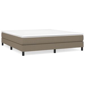 vidaXL Boxspringbettgestell Taupe 160x200 cm Stoff