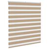 vidaXL Doppelrollo Sandbraun 135x150 cm Stoffbreite 130,9 cm Polyester