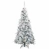 vidaXL Künstlicher klappbarer Weihnachtsbaum Weiß 240 cm PE und PVC