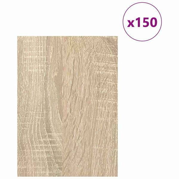 vidaXL Dekoplatten 150 pcs Sonoma-Eiche 15 x 21 x 0,27 cm
