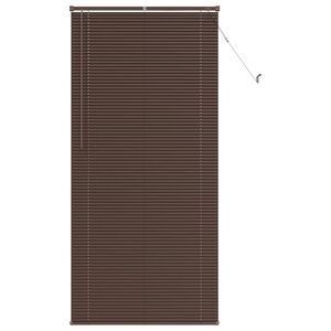 vidaXL Venetianer Jalousie Dunkelbraun mit Muster 213 x 90 cm PVC